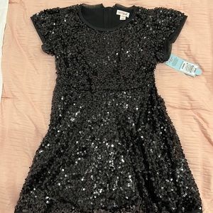 Cat and jack black sequin dress size 6
